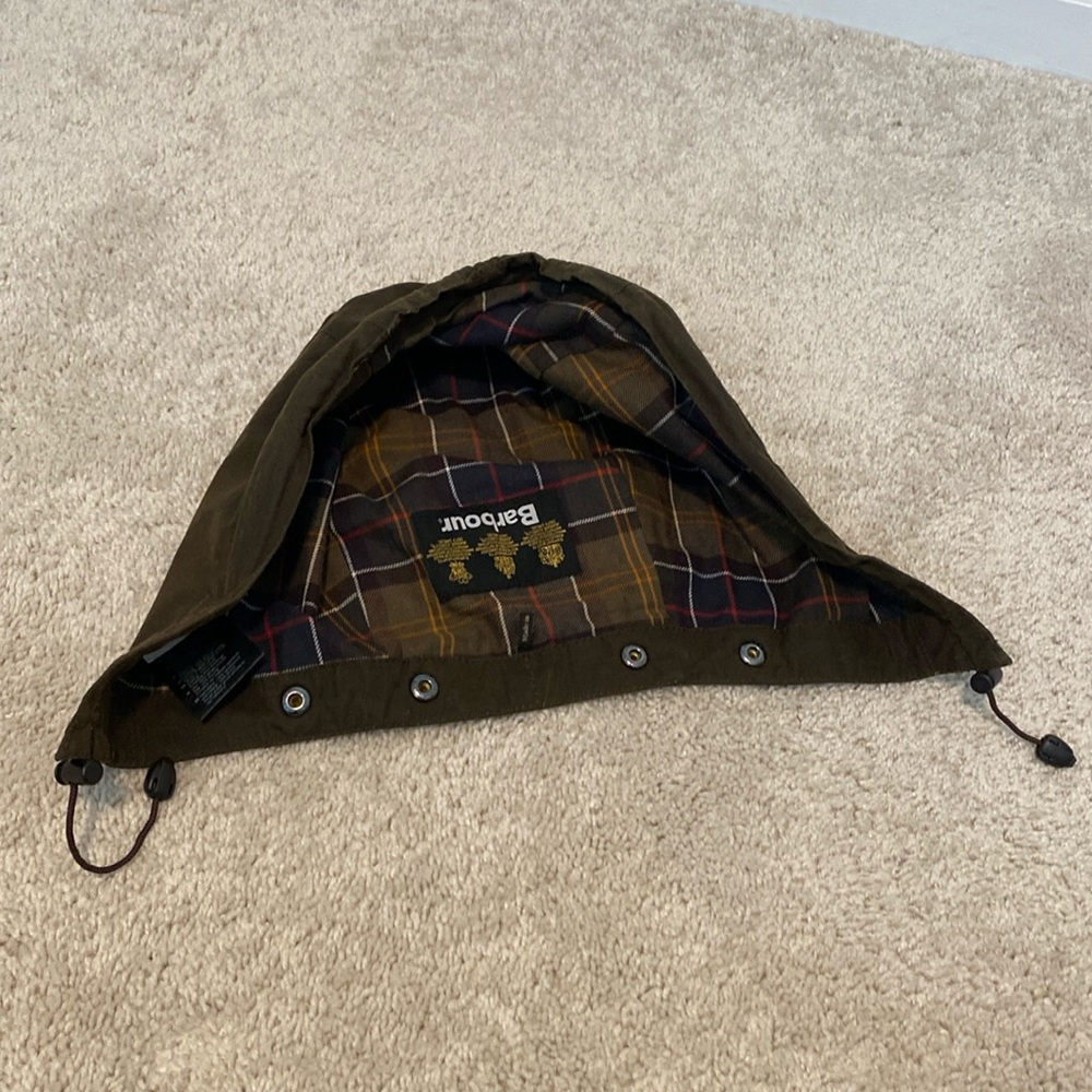 Barbour Jacket Snap-on Hood.